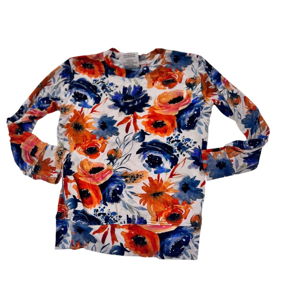 One‎ Kind Clothing Co Toddler Girls Watercolor Floral Long Sleeve Shirt 18-24M